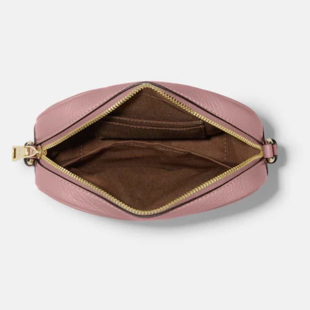 Coach Pebbled Leather Jamie Mini Camera Bag True Pink / Gold Hardware Nwt - Picture 11 of 11